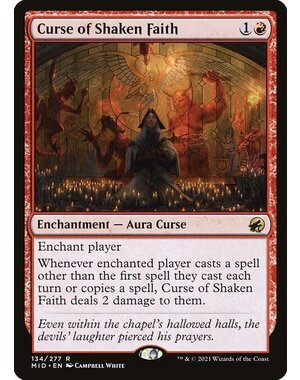 Magic: The Gathering Curse of Shaken Faith (134) Lightly Played Foil
