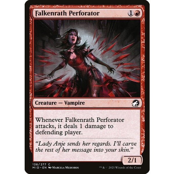 Magic: The Gathering Falkenrath Perforator (136) Near Mint Foil