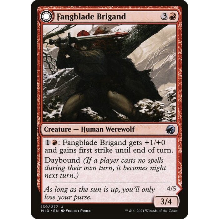 Magic: The Gathering Fangblade Brigand (139) Near Mint Foil
