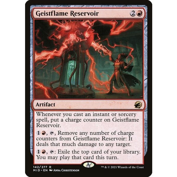Magic: The Gathering Geistflame Reservoir (142) Lightly Played Foil
