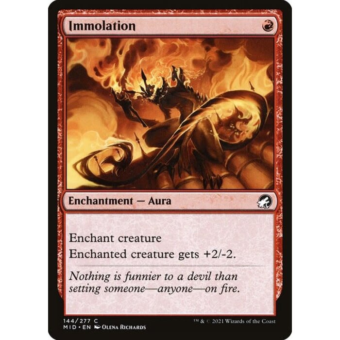 Magic: The Gathering Immolation (144) Lightly Played