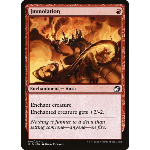 Magic: The Gathering Immolation (144) Near Mint Foil