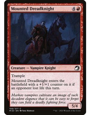 Magic: The Gathering Mounted Dreadknight (150) Lightly Played