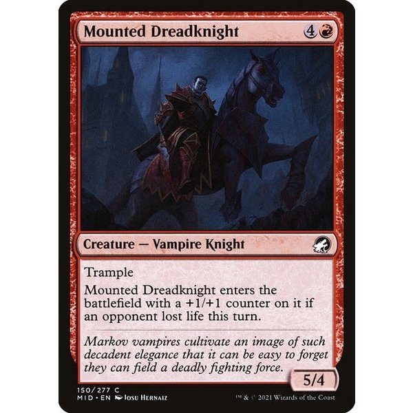 Magic: The Gathering Mounted Dreadknight (150) Lightly Played