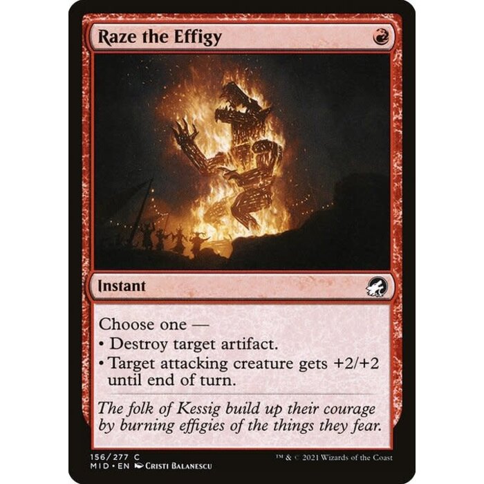 Magic: The Gathering Raze the Effigy (156) Near Mint