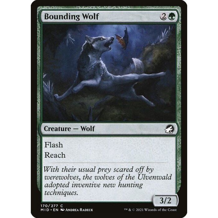 Magic: The Gathering Bounding Wolf (170) Near Mint