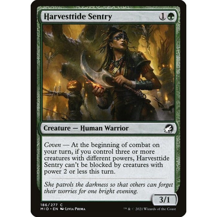 Magic: The Gathering Harvesttide Sentry (186) Near Mint Foil