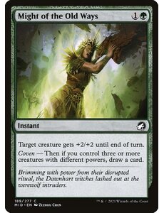 Magic: The Gathering Might of the Old Ways (189) Lightly Played