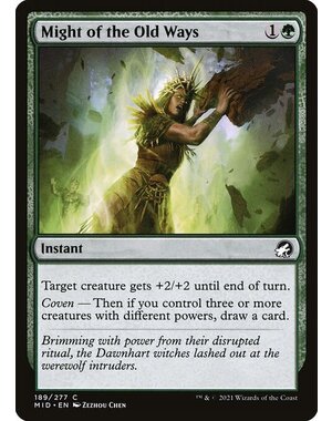 Magic: The Gathering Might of the Old Ways (189) Lightly Played Foil