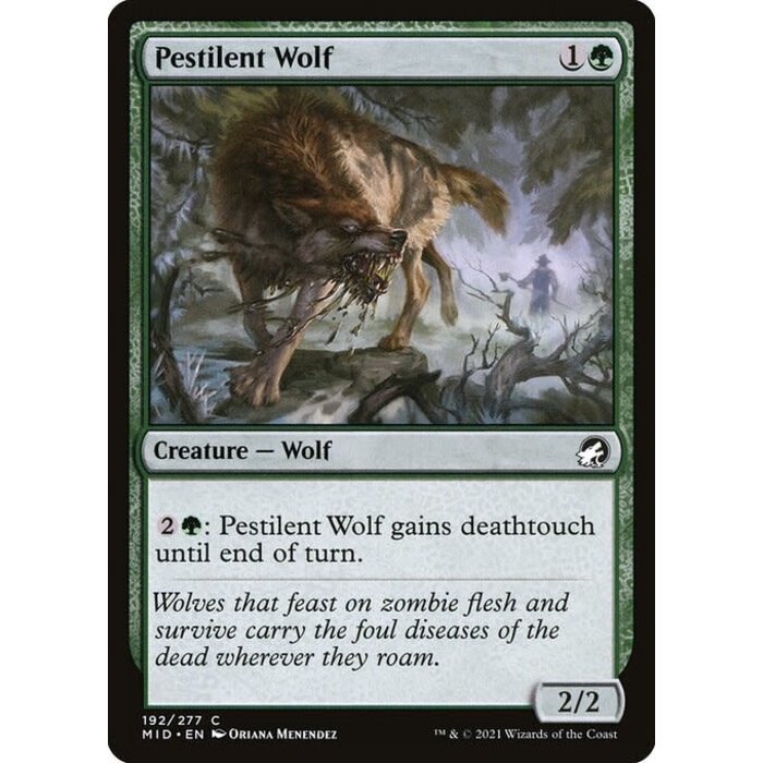 Magic: The Gathering Pestilent Wolf (192) Near Mint