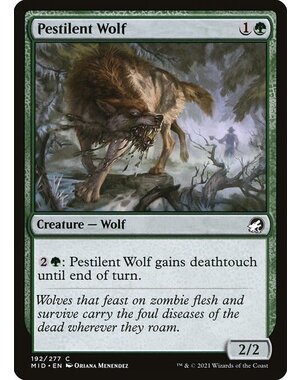 Magic: The Gathering Pestilent Wolf (192) Near Mint Foil