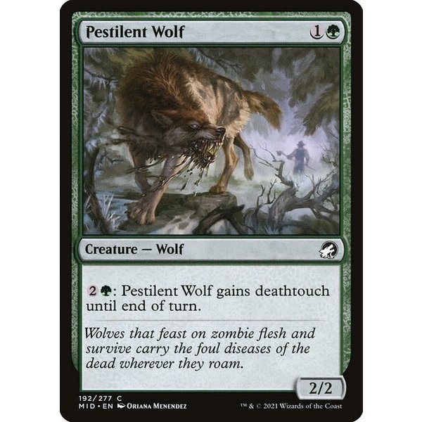 Magic: The Gathering Pestilent Wolf (192) Near Mint Foil