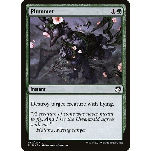 Magic: The Gathering Plummet (193) Near Mint Foil