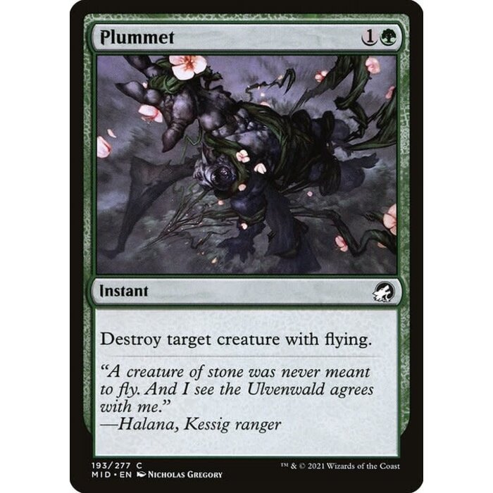 Magic: The Gathering Plummet (193) Near Mint Foil