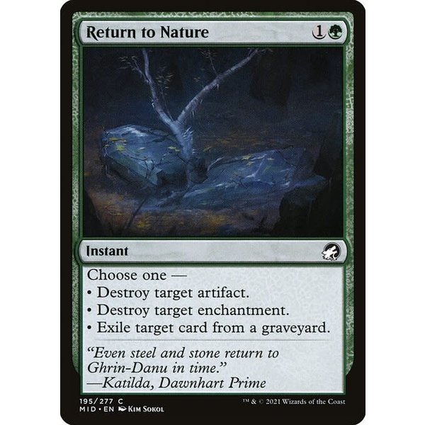 Magic: The Gathering Return to Nature (195) Near Mint