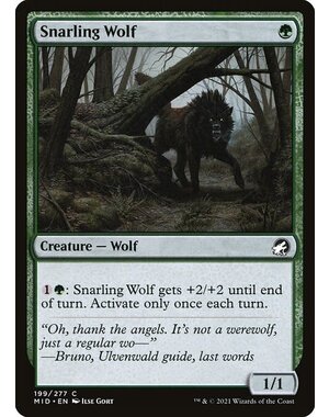 Magic: The Gathering Snarling Wolf (199) Near Mint