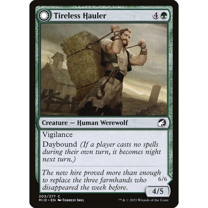 Magic: The Gathering Tireless Hauler (203) Lightly Played