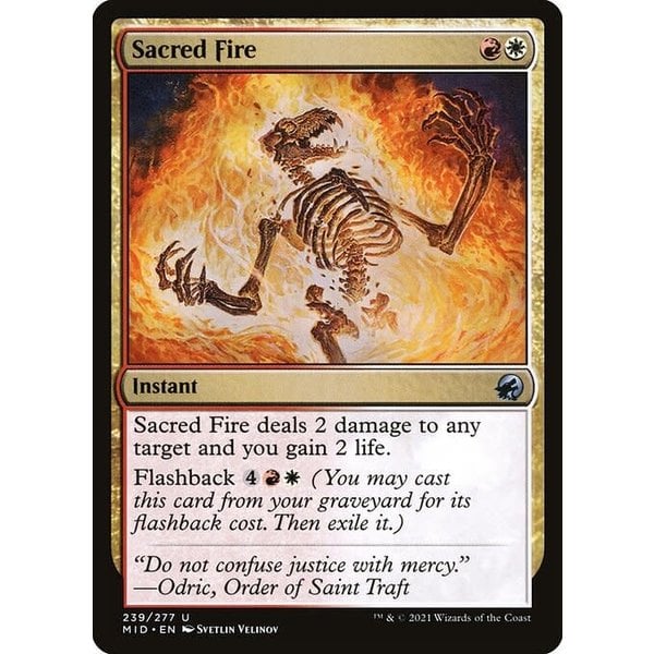 Magic: The Gathering Sacred Fire (239) Lightly Played