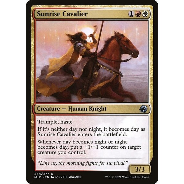 Magic: The Gathering Sunrise Cavalier (244) Near Mint