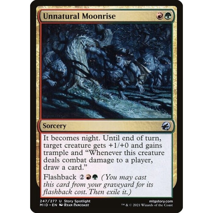 Magic: The Gathering Unnatural Moonrise (247) Near Mint Foil