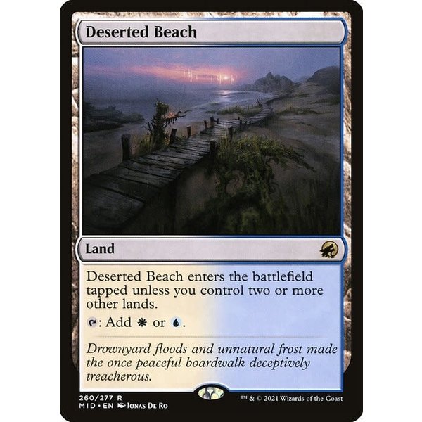Magic: The Gathering Deserted Beach (260) Lightly Played
