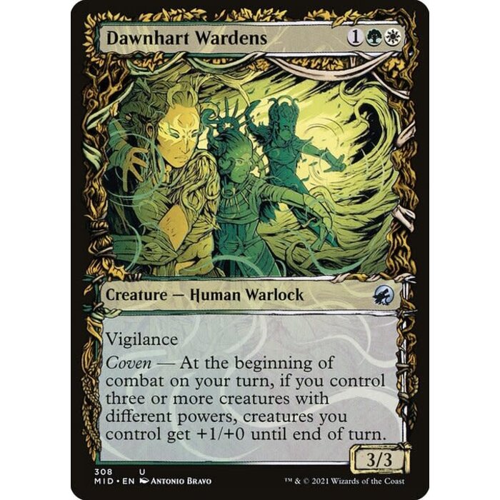 Magic: The Gathering Dawnhart Wardens (Showcase) (308) Near Mint Foil