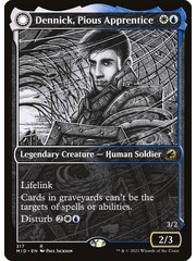 Magic: The Gathering Dennick, Pious Apprentice (Showcase) (317) Lightly Played