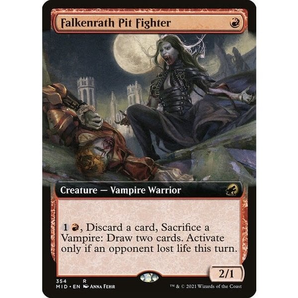 Magic: The Gathering Falkenrath Pit Fighter (Extended Art) (354) Near Mint