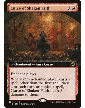 Magic: The Gathering Curse of Shaken Faith (Extended Art) (353) Lightly Played