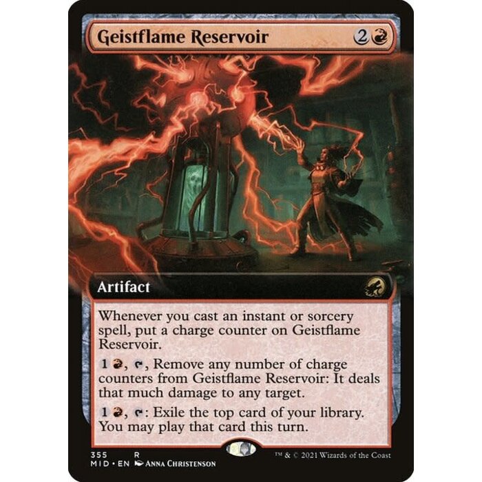 Magic: The Gathering Geistflame Reservoir (Extended Art) (355) Lightly Played