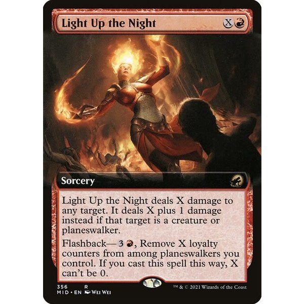 Magic: The Gathering Light Up the Night (Extended Art) (356) Lightly Played