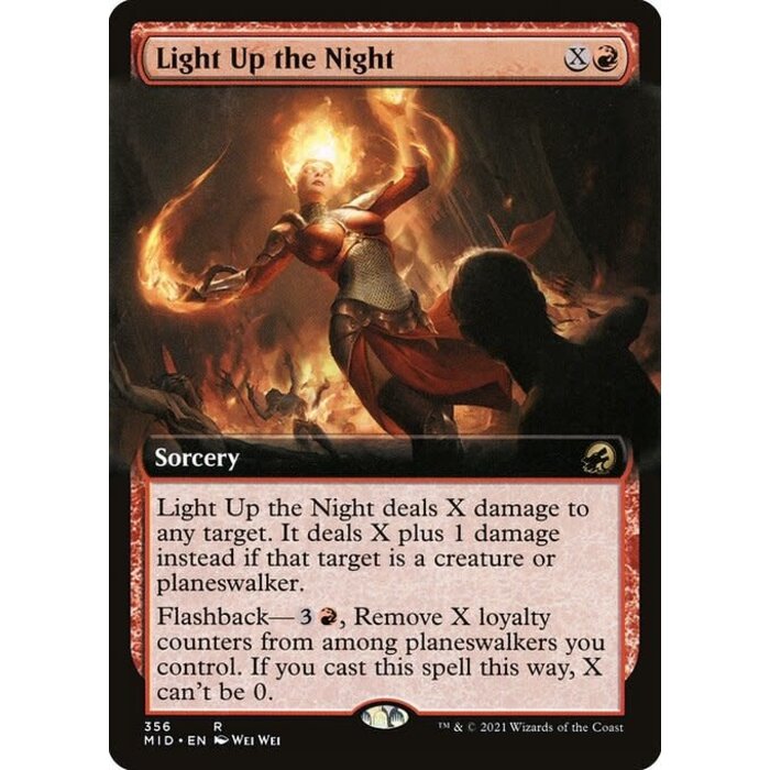 Magic: The Gathering Light Up the Night (Extended Art) (356) Lightly Played