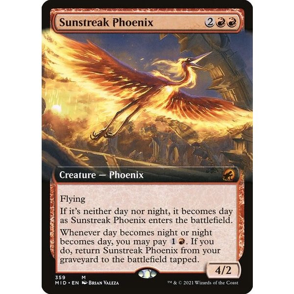 Magic: The Gathering Sunstreak Phoenix (Extended Art) (359) Lightly Played