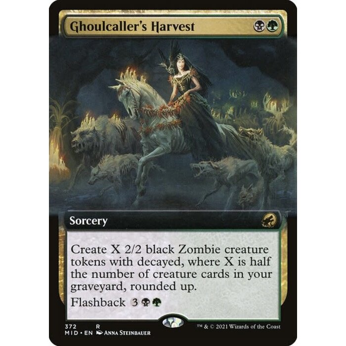 Magic: The Gathering Ghoulcaller's Harvest (Extended Art) (372) Near Mint