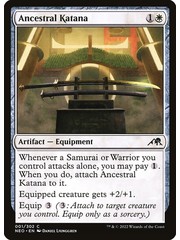 Magic: The Gathering Ancestral Katana (001) Near Mint