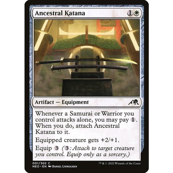 Magic: The Gathering Ancestral Katana (001) Near Mint