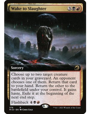 Magic: The Gathering Wake to Slaughter (Extended Art) (376) Lightly Played