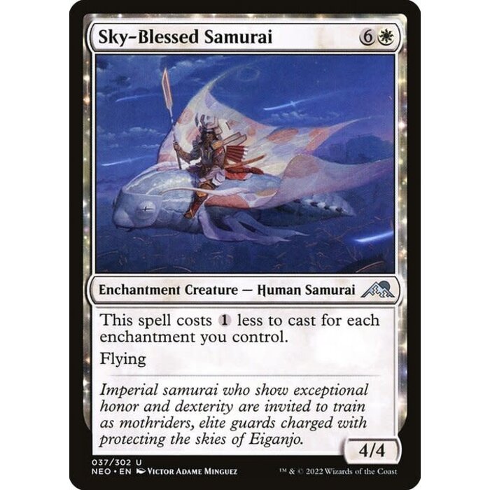 Magic: The Gathering Sky-Blessed Samurai (037) Near Mint