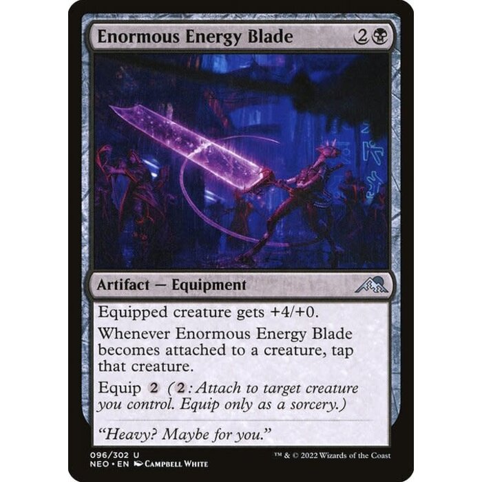 Magic: The Gathering Enormous Energy Blade (096) Lightly Played