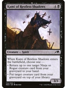 Magic: The Gathering Kami of Restless Shadows (104) Lightly Played