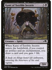 Magic: The Gathering Kami of Terrible Secrets (105) Lightly Played