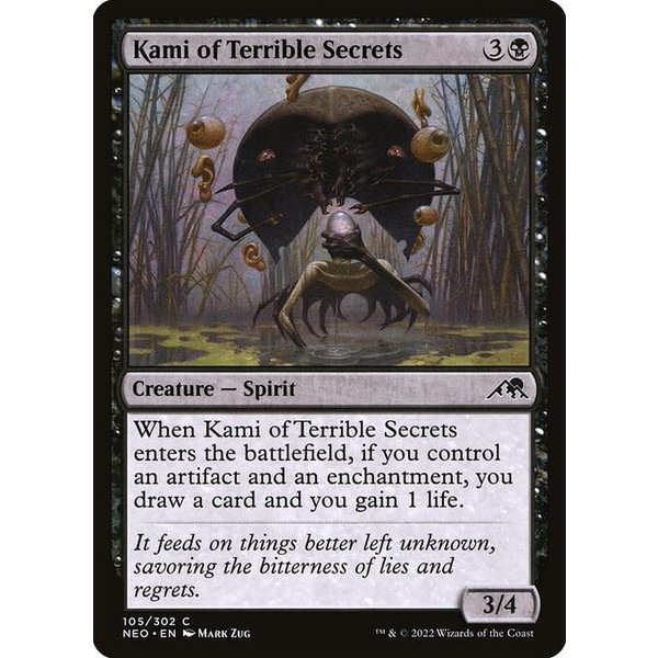 Magic: The Gathering Kami of Terrible Secrets (105) Lightly Played