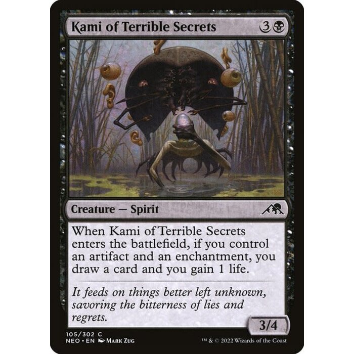 Magic: The Gathering Kami of Terrible Secrets (105) Lightly Played