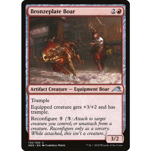 Magic: The Gathering Bronzeplate Boar (135) Lightly Played