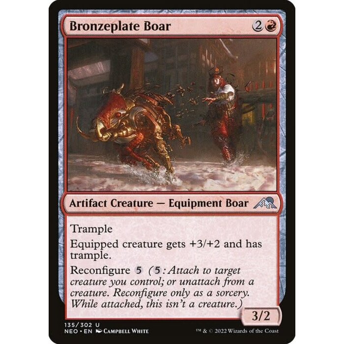 Magic: The Gathering Bronzeplate Boar (135) Lightly Played