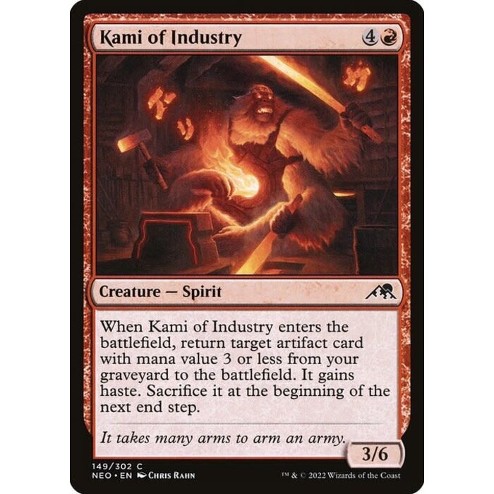 Magic: The Gathering Kami of Industry (149) Lightly Played