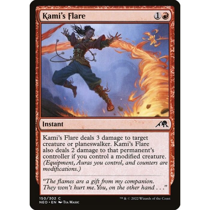 Magic: The Gathering Kami's Flare (150) Lightly Played