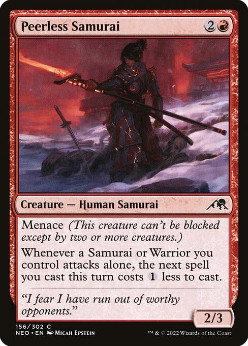 Magic: The Gathering Peerless Samurai (156) Near Mint - Kingslayer Games