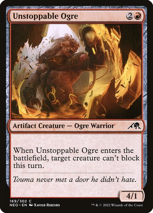 mtg ogre cards Onakke [Core Set 2021] unattach it Unstoppable Ogre