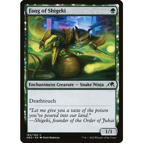 Magic: The Gathering Fang of Shigeki (183) Near Mint